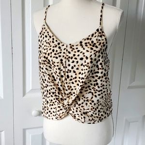 Cotton On Riley Cami Tank Leopard Scarlett  Small